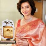 Hamsa Nandini Instagram - Deeply honoured to receive the NTR legendary national award for my contribution to Telugu cinema. NTR garu continues to be an inspiration to me and countless others in the industry. 🙏 . #ntrcentenarycelebrations #swanstories Hyderabad