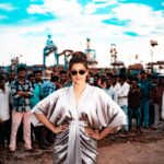 Hamsa Nandini Instagram - Red carpet moment..... at the fishing harbour. 📸 . #indiatravel #vizag #swanstories Vishakhapatnam, Andhra Pradesh, India