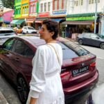 Hamsa Nandini Instagram - Happy Holi, from colorful Singapore! . #swanstories Haji Lane Singapore