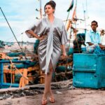Hamsa Nandini Instagram – Red carpet moment….. at the fishing harbour. 📸
.
#indiatravel #vizag #swanstories Vishakhapatnam, Andhra Pradesh, India