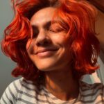 Haniya Nafisa Instagram - Golden hour and orange hair 🌱