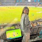 Hansika Motwani Instagram – Here for it 🏏 #MIvGT #IPL2023 Wankhede Stadium