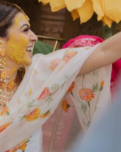Hansika Motwani Instagram - 💛 
•
•
•

Styled by - @mohitrai @aasthasharma @theweddingstyleproject_twsp Assisted by - @dishaalva Outfit - @picchika Jewellery- @mrinalinichandralabel Makeup by - @makeupbyurmikaur @reshmaamerchant
Hair by - @rachelstylesmith 
📸 @cupcakeproductions13