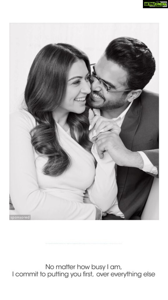 Hansika Motwani Instagram - Being in love with each other meant making sure we both felt heard and cared for. It meant placing each other first regardless of our hectic schedules and above all, fighting all our battles together. When you always have their hand to hold, no matter what comes your way, you know it’s time to #CommitToLove. A love so rare. This #MonthOfLove, we commit to love with Platinum Love Bands. Because this love we share is rare. #MonthOfLove #CommitToLove #Rare #RareLove #Platinum #PlatinumLoveBands