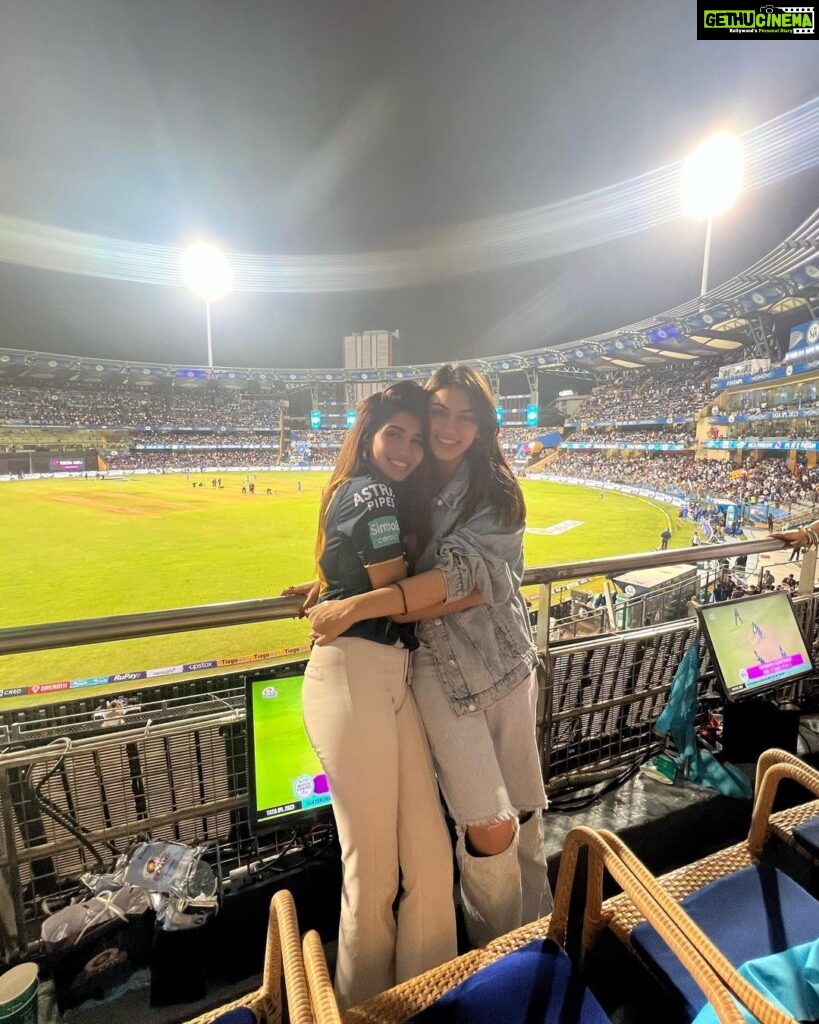 Hansika Motwani Instagram - Here for it 🏏 #MIvGT #IPL2023 Wankhede Stadium