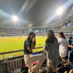 Hansika Motwani Instagram – Here for it 🏏 #MIvGT #IPL2023 Wankhede Stadium