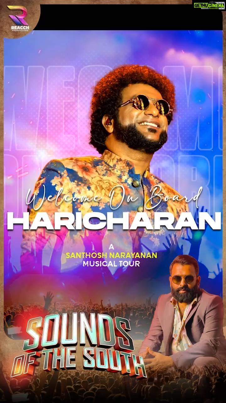 Haricharan Instagram - Welcoming on board @haricharanmusic to perform together with Sana In " Sounds Of the South" one of the finest vocals we have !! 18th March 2023 Axiata Arena, Bukit Jalil, Kuala Lumpur Get the tickets on Ticket2u.com.my Now π π In Bio @reacch.asia Official Online media : @astroulagam @raaga.my @minnalfm_malaysia @mannin_mainthan_malaysia @varnammalaysia @vanakkammalaysiadotcom @filmviews_ @vimarsagan_media @tazhalmedia @vaagaai_media_malaysia @mku_malaysia_kalai_ulagam @taakaleestudio @galattadotcom @indiaglitz_tamil @behindwoodsofficial @tamilmalardaily @themakkalosaiofficial @freemalaysiatoday @worldofbuzz @thestaronline @nstonline @_mediacorp_ @bernamaofficial @desamtvmalaysia @thesundaily @santhosh_narayanan_fans_club @santhoshnarayananpage