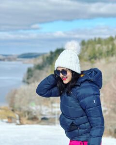 Harika Narayan Instagram - Snow Baby❄️☃️
.
.
.
#myfirstsnow #sweden #natureatitsbest