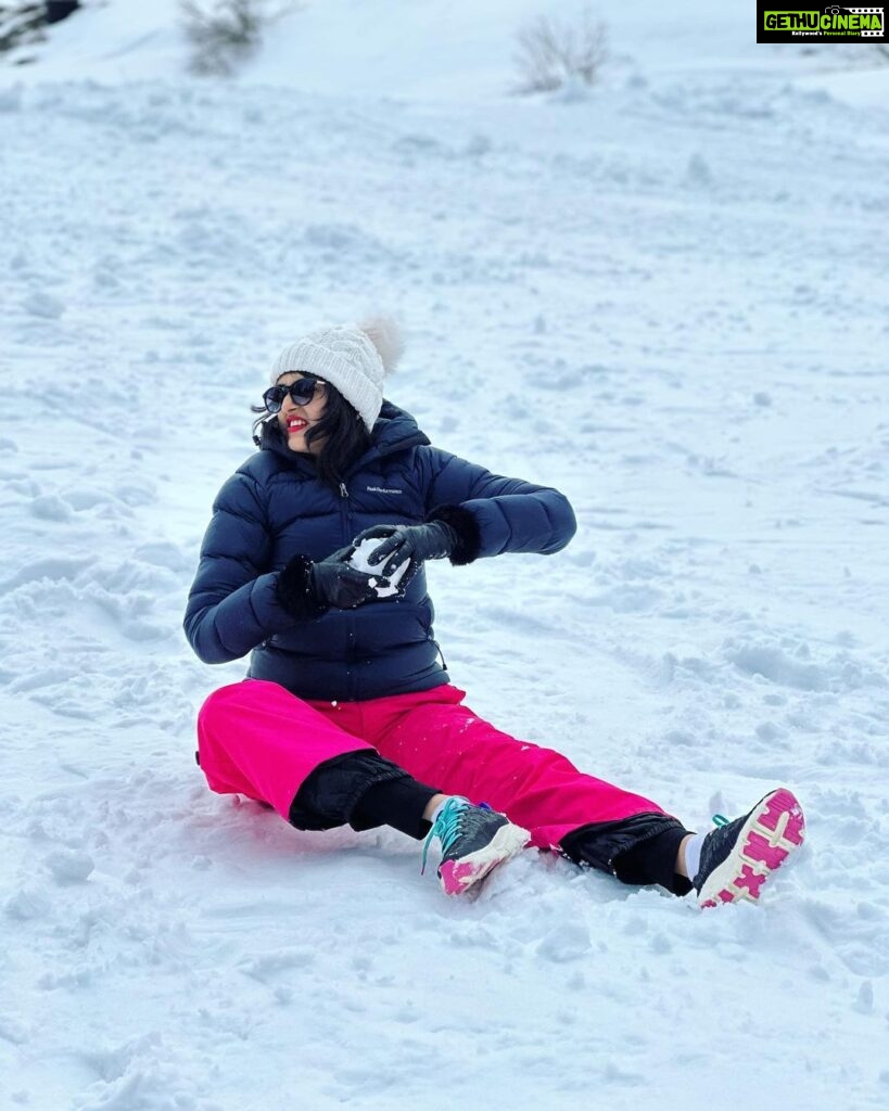 Harika Narayan Instagram - Snow Baby❄️☃️ . . . #myfirstsnow #sweden #natureatitsbest Stockholm, Sweden