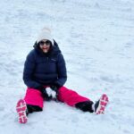 Harika Narayan Instagram - Snow Baby❄️☃️ . . . #myfirstsnow #sweden #natureatitsbest Stockholm, Sweden