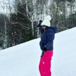 Harika Narayan Instagram - Snow Baby❄️☃️ . . . #myfirstsnow #sweden #natureatitsbest Stockholm, Sweden