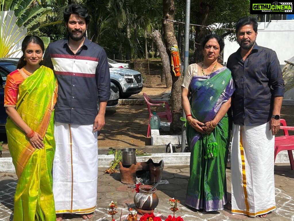 Harish Kalyan Instagram - Let the sun shine on your soul. A Pongal to remember for life. #happypongal #pongal2023 🌾☀ 💛