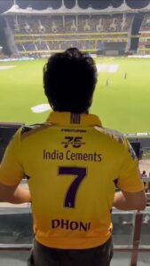 Harish Kalyan Instagram - Thala’s smashing 2 sixes,
The Yellove at Anbu Den,
And the win! 

Oru periya whistle for this surreal experience at the chepauk 💫 @chennaiipl #csk #thaladhoni