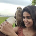 Haritha G Nair Instagram - പേടി ഒന്നൂല്യല്യാ.... എന്നാലും....😬🦅 🎥 : @rohith.rnair.44