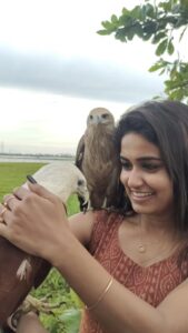 Haritha G Nair Instagram - പേടി ഒന്നൂല്യല്യാ.... എന്നാലും....😬🦅
🎥 : @rohith.rnair.44