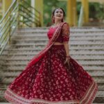 Haritha G Nair Instagram - ❤❤❤ Costumes👗: @colos_the_designing_couture . 📸:@wedcam_wedding . Makeup - styling &Spa❤ : @pink_passion_12 . Ornaments📿 : @jhanvi__collections