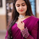 Haritha G Nair Instagram - Wine O'clock🍷 👗 : @colos_the_designing_couture Chokker: @jhanvi__collections 📸 : @eventraa_pvt_ltd