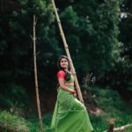 Haritha G Nair Instagram - 💚Every saree talks with👗: @tu_kainaat_saree💚 📸: @mr45._