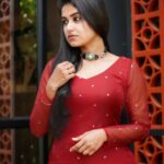 Haritha G Nair Instagram - BOLD RED💔❤️‍🔥 . . . . . . 👗: @kulinaofficial Neck piece : @jhanvi__collections