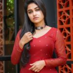 Haritha G Nair Instagram - BOLD RED💔❤️‍🔥 . . . . . . 👗: @kulinaofficial Neck piece : @jhanvi__collections