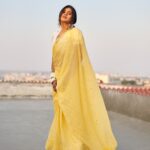 Hebah Patel Instagram – Sareeeee Nari!!! Majorly lately!! 👗: @officialanahita @suta_bombay 
👠 : @septembershoes
💄: @makeupbyramakrishna @vijjireddyskht 
📸 : @kalyanyasaswi