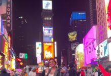 Hebah Patel Instagram - Last of the 💩! Best time in a long time! 🫰🏼 Times Square