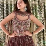 Helly Shah Instagram - 💝 Wearing this gorgeous piece by @lapink_by_knareshkumar ✨