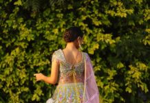 Helly Shah Instagram - Phir le aaya dil 💚 Obsessing over the lehenga ~ @lapink_by_knareshkumar ❤️ Captured by ~ @faizan_photo_graphy