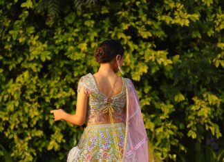 Helly Shah Instagram - Phir le aaya dil 💚 Obsessing over the lehenga ~ @lapink_by_knareshkumar ❤️ Captured by ~ @faizan_photo_graphy