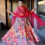Helly Shah Instagram – Beaming like a Rose 🌹

Lehenga (That I am obsessed with ) ~ @lapink_by_knareshkumar ❤️✨
Clicked by ~ @kapil_photo_graphy