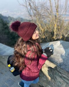 Helly Shah Instagram - Today’s blush …. Sponsored by mountains 🥰✨