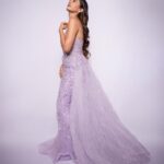 Helly Shah Instagram - 💜 Styled by @natashaabothra Team @priyankaa.a_91 @mausmi_mitra_ @dhwaniivithalani_22 Outfit @nourbyneharika Jewellery @kanika_rana_fine_jewellery Hairstylist @makeupandhairbyriya Photographer @ashish_ojha_photography