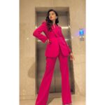 Helly Shah Instagram – Calling all pinkaholics 💖

Styled by @natashaabothra with @priyankaa.a_91 
Assisted by @viiddz 
Outfit @label.san
Earrings & Ring  @mozaati
