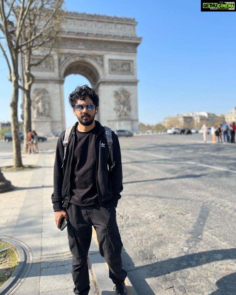 Hiphop Tamizha Instagram - Here comes “Monday” again 🤘🏻 Arco do Triunfo, Champs-Elysees