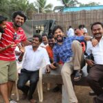 Hiphop Tamizha Instagram - Illa pa ! thani thaniya thaney asinga padathunaanga 😁 With Mullai Anna, @sharathravi_ bro, @aswinfilm & @dheena_offl !