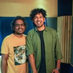 Hiphop Tamizha Instagram - I was his number one fan when i was a kid, Now im making songs with him - thats success kids Few years back when i rapped these lines for him it was like a dream come true for me. But now, DAMN!!! he sang for me 😮 This is beyond dreams ❤️ Thank you @itsyuvan anna 🙏🏻🙏🏻🙏🏻 #arakkiye from #anbarivu already streaming on all platforms ❤️🔥
