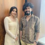 Hiphop Tamizha Instagram - Sivakumar & Shruthi - #thillalangadilady Music Video Sneak-peek today 🤟🏻