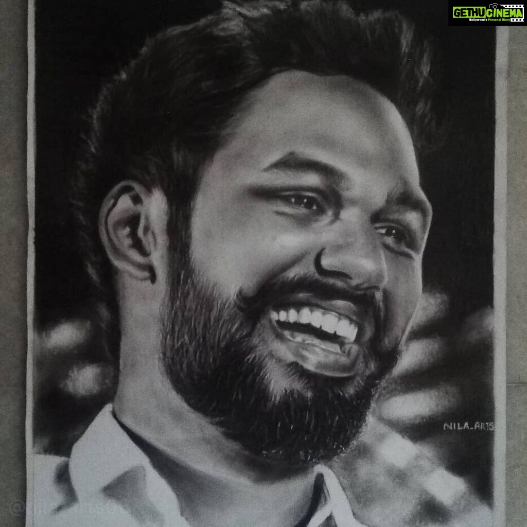 Hiphop Tamizha Instagram - What a piece of art 😦 This is extremely realistic ❤️ I thought it was a photo at first 😊❤️ Awesome 🙌🏻