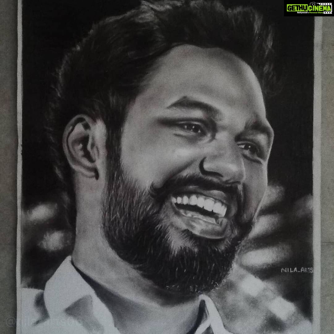 Hiphop Tamizha - 202.8K Likes - What a piece of art 😦 This is extremely realistic ❤️ I thought it was a photo at first 😊❤️ Awesome 🙌🏻