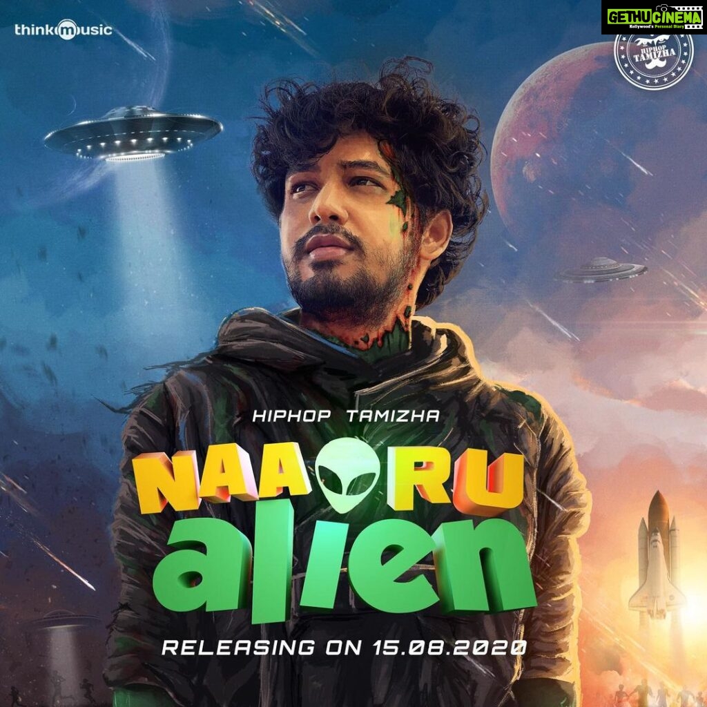 Hiphop Tamizha Instagram - Back to the roots #naaorualien - aug 15th ✌🏻 First Single from Aug 6th ❤️