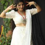 Indravathi Chauhan Instagram – Whenever I feel like I’m looking at most beautiful angel on earth:.🤪😜
And feeling like a princess in new Jewallary, dress❤️🤍…..
Thanks to: @emmadi_silver_jewellery_hyd 
@emmadi_silver_jewellery 
@emmadi_silver_jewellery_usa 
Styling: @kruthikutti 

Phtogrpr: @vikasseegu 
Makeup: @v.satish666 
Hair: @janibasha3676