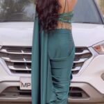 Isha Malviya Instagram - Happy Diwali Everyone!💣🎇 . Saree From @aliyanabymeenabazaar 💚 Wishing you and your family a very happy, prosperous and safe diwali.🪔 . #diwali2022 #diwalipost #saree #ishamalviya