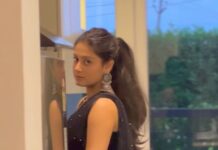 Isha Malviya Instagram - bus itna hi farq hai..🥀🖤 . #reel #ishamalviya #saree #trending