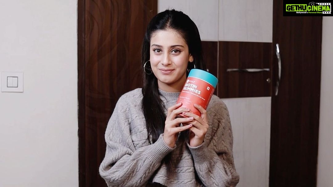 Isha Malviya Instagram - Give your hair the nourishment it needs from within with HealthKart's strawberry-flavoured HK Vitals Biotin gummies😍 These gummies are power-packed with 100% RDA of Biotin, Zinc, and many hair-friendly vitamins which ensure healthy hair. They are not only vegan and gluten-free but also tasty, nutritious, and have no added sugar, artificial colours, or preservatives. Buy yours now from hkvitals.com, and use my coupon code “ISHA10” to get 10% off. @hkvitals @healthkart #TastetheNew #hkvitals #healthkart #ad #biotin #haircare #skincare #gummies #supplements #healthylifestyle 📹: @souravtryingwithpictures Management: @insyncdigitals