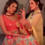 Isha Malviya Instagram - sandhu sisters❤️ @priyankachaharchoudhary . #reels#guilty#udaariyaan#sandhusisters#tejojasmin#tejass