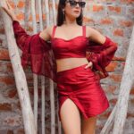 Isha Malviya Instagram - laal dress me raani bilkul, red-velvet ka cake lage!💋🔥 . do i look like "red-velvet" cake? comment down and let me know😍 . ➡️EDITS BY @lalitcreationz ❤️ ➡️SHADES BY @swastik_collection_hoshangabad ❤️ . #reddress#ishamalviya#ishafam#isha#ikgoals#redvelvet#hayegarmi#revelvetcake#redoutfit#reddress#redpair#royallook#swag#explorepage#explore#explorepost#laaldress#skirt#top#shirt#fashionblogger#fashionmodel#fashioninfluencer#model#slayposes#rawbackground#rawpictures#blackshades#redset#shoot#loveyouall❤️