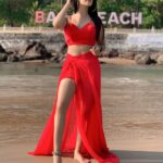 Isha Malviya Instagram - goa wale beach pe..!🏝😍 . which is your favourite beach in goa?comment down and lemme know.❤️ . #ishamalviya#ishafam#instagram#sundayvibes#goa#goavibes#beach#bagabeach#water#sea#baga#phoshootingoa#goatourism#model#mermaid#reddress#goawalebeachpe#beachydress#fashion#fashionphotograph#redonthebeach#outfitsforgoa#trend#instagood#instapic#explore#postoftheday#photooftheday#explorepage#loveyouall🌈 Baga Beach, Goa
