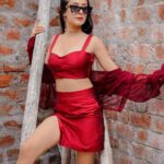Isha Malviya Instagram - laal dress me raani bilkul, red-velvet ka cake lage!💋🔥 . do i look like "red-velvet" cake? comment down and let me know😍 . ➡️EDITS BY @lalitcreationz ❤️ ➡️SHADES BY @swastik_collection_hoshangabad ❤️ . #reddress#ishamalviya#ishafam#isha#ikgoals#redvelvet#hayegarmi#revelvetcake#redoutfit#reddress#redpair#royallook#swag#explorepage#explore#explorepost#laaldress#skirt#top#shirt#fashionblogger#fashionmodel#fashioninfluencer#model#slayposes#rawbackground#rawpictures#blackshades#redset#shoot#loveyouall❤️