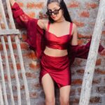 Isha Malviya Instagram - laal dress me raani bilkul, red-velvet ka cake lage!💋🔥 . do i look like "red-velvet" cake? comment down and let me know😍 . ➡️EDITS BY @lalitcreationz ❤️ ➡️SHADES BY @swastik_collection_hoshangabad ❤️ . #reddress#ishamalviya#ishafam#isha#ikgoals#redvelvet#hayegarmi#revelvetcake#redoutfit#reddress#redpair#royallook#swag#explorepage#explore#explorepost#laaldress#skirt#top#shirt#fashionblogger#fashionmodel#fashioninfluencer#model#slayposes#rawbackground#rawpictures#blackshades#redset#shoot#loveyouall❤️