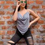 Isha Malviya Instagram - dekhega sapne mere chain kho jayega, ese na dekh pagle pyar ho jayega.👅💙 . ➡️EDITS BY @lalitcreationz 🔥 ➡️SHADES FROM @swastik_collection_hoshangabad 🔥 . ➡️swipe to see other 2 pictures and comment down your favourite pic!😍 . #fridaypost#fridayvibes#fashion#trend#messybun#rippedjeans#model#fashionmodel#blogger#influencer#ishamalviya#ishafam#ikgoals#blueblack#hairstyle#unqiueoutfit#stylishtop#quarantinedays#stayhomestaysafe#goodvibes#shades#cool#swag#slay#modelslife#host#fashionoutfit#photoshoot#homephotoshoot#loveyouall💙